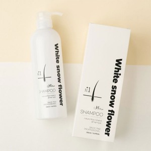 H Recipe White Snow Flower Shampoo 500ml (hair loss symptom relief scalp care shampoo)