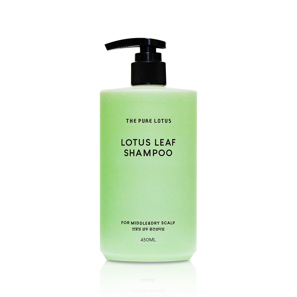 The Pure Lotus Jeju Lotus Leaf Shampoo Medium Dry Type 450ml