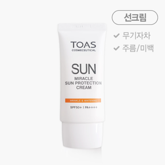Toas Miracle Sun Protection Cream SPF50+ PA++++ 50g