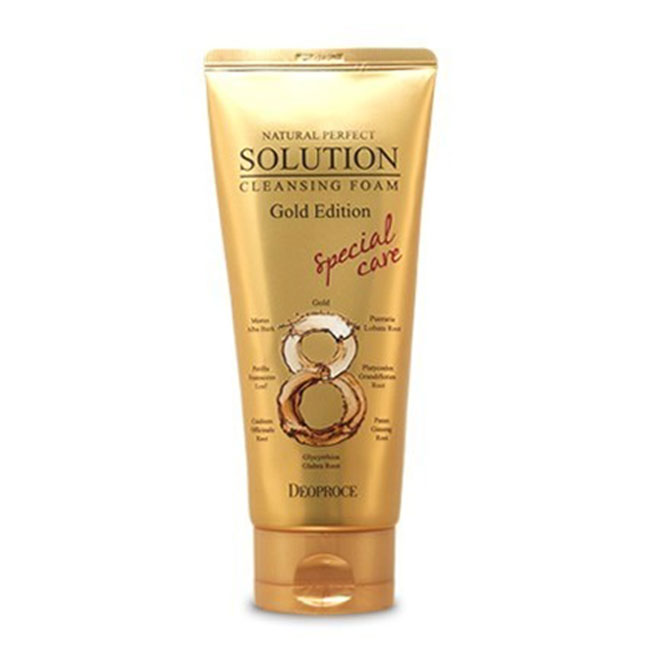 Deoproce Natural Perfect Solution Cleansing Foam [Gold Edition] 170g
