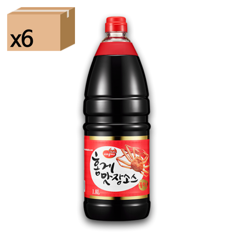 Hongil Foods Red Crab Miso Sauce Plus 1.8L 1 Box [6ea]
