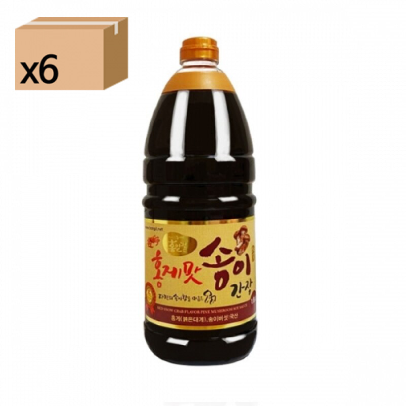 Hongil Foods Red Crab Flavor Soy Sauce 1.8L 1 Box [6ea]