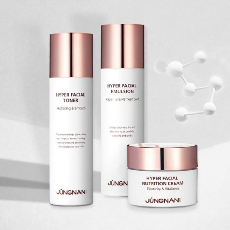 Junani Hyper Facial Skin Care Set of 3 (Toner+Emulsion+Nutrition Cream) / Skin Care