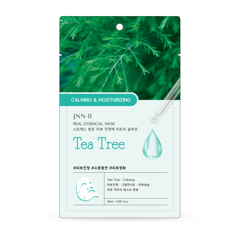 JN2 Real Essential Mask (Tea Tree) 10 sheets / Skin soothing care