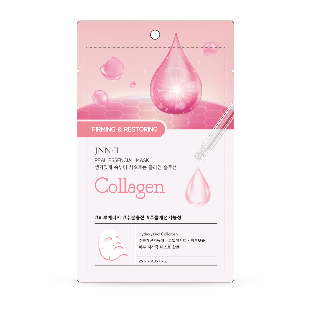 JN2 Real Essential Mask (Collagen) 10 sheets / Wrinkle Improvement Functionality