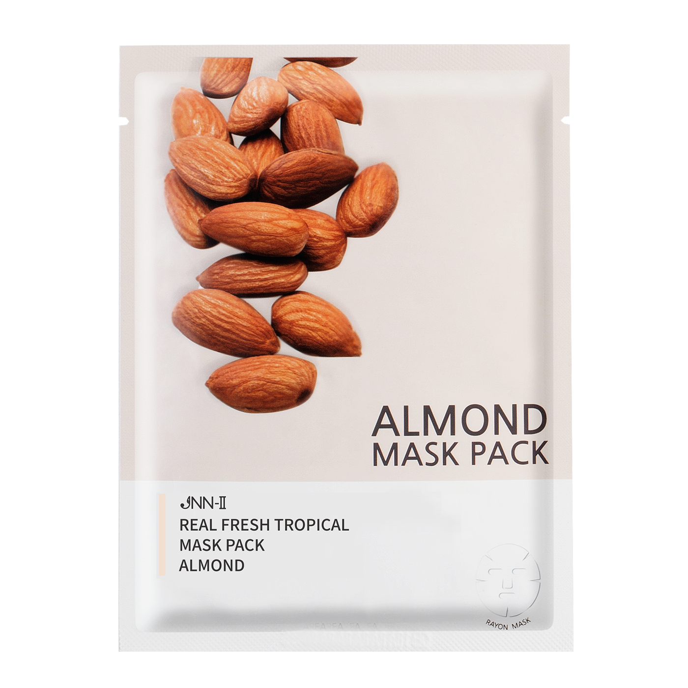 JN2 Real Fresh Tropical Mask Pack (Almond) 10 sheets / Moisturizing Care
