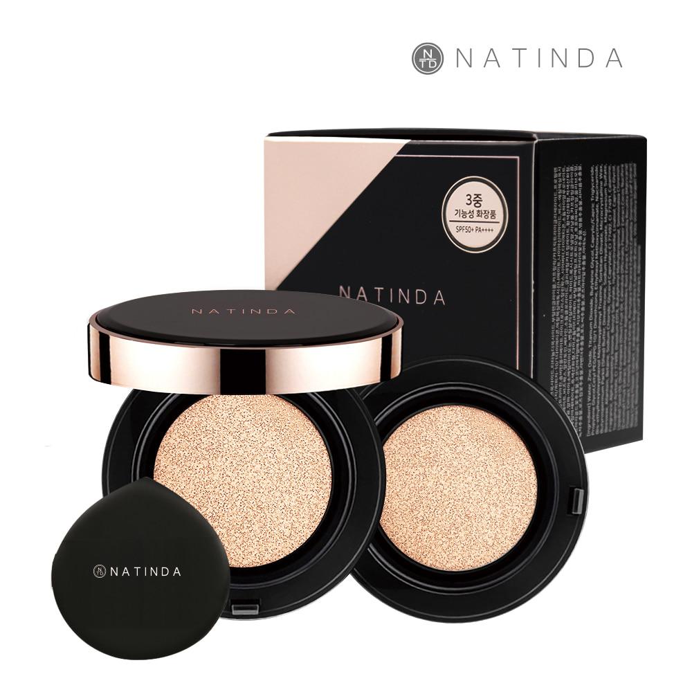 Natinda Aura Perfect Cover Cushion (including refill) 15 g x 2 / 3 functionality