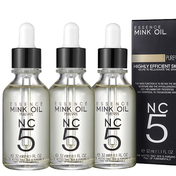 [Rina Tura 1:1 Presented] NC5 NC5 Essence Mink Oil Set of 3 / Face Skin Whitening Natural Face Oil