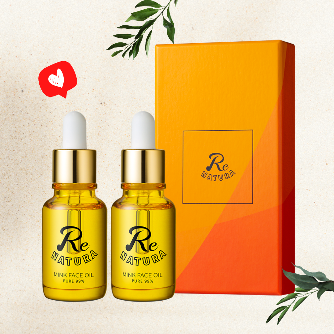 [Miniature 1:1 gift] Rinatura Face Mink Oil Set of 2 / Bare Face Oil / Rina Oil