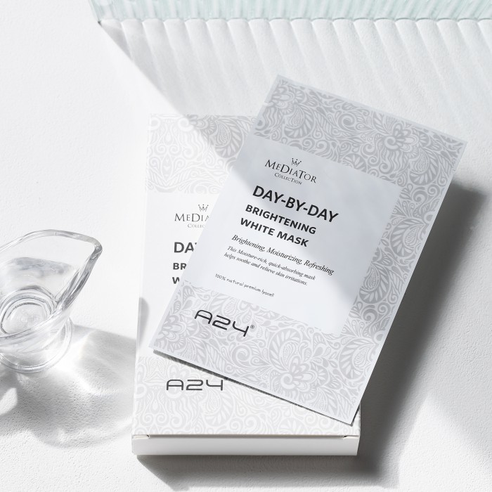 A24 Mediator Day by Day Brightening White Mask (6 Sheets) / Cosmeceutical