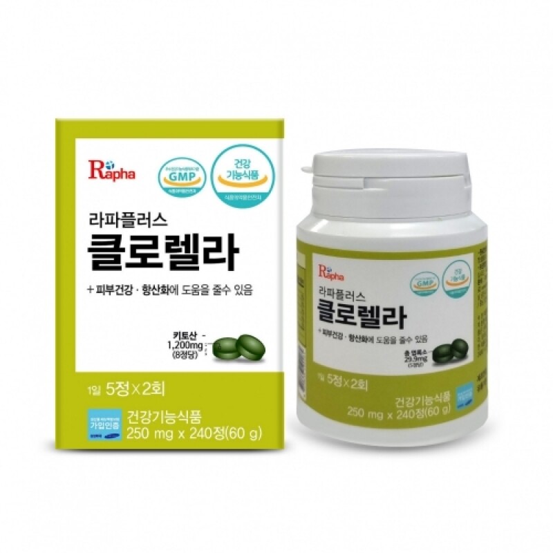Rapha Plus Chlorella (240 tablets) / Antioxidant action, skin health